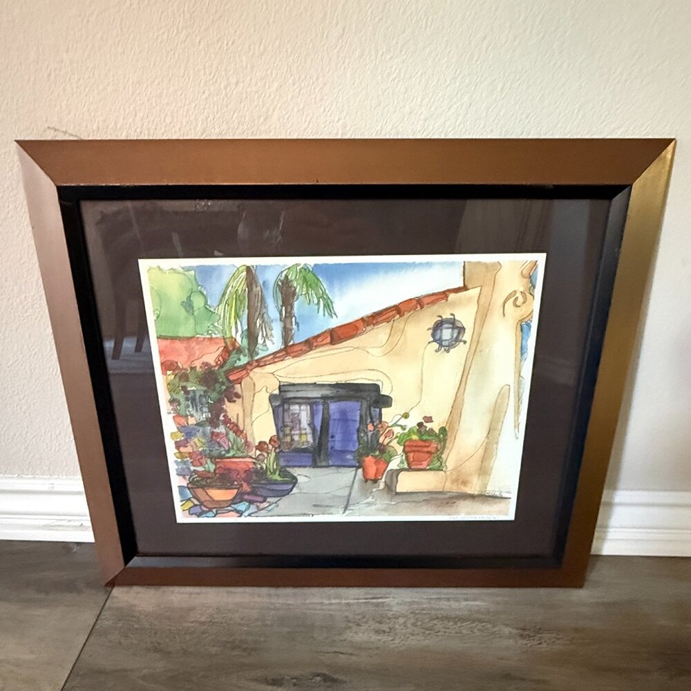 Michelle Gonzalez Watercolor Painting Print - Balboa Park